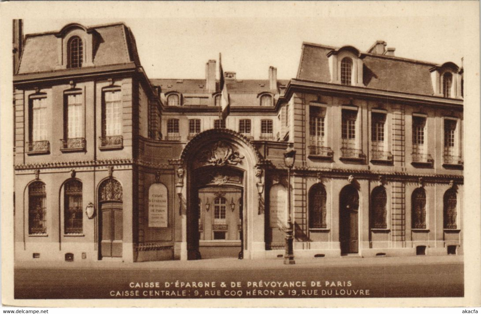 CPA PARIS 6e 9, Rue Coq Héron Caisse D'Épargne (35535) - Arrondissement: 06