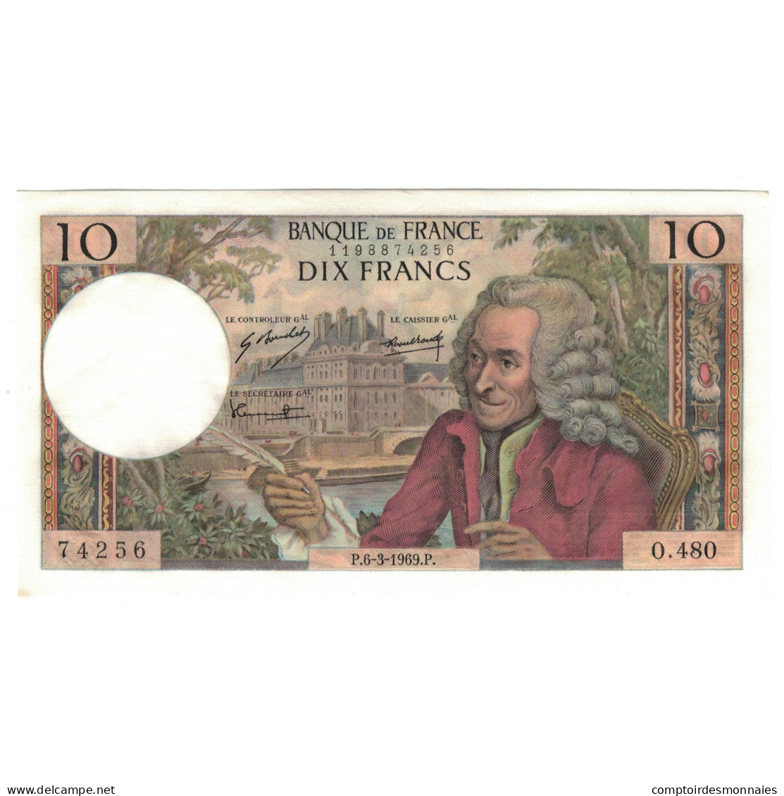 France, 10 Francs, O.480, SPL, Fayette:62.37, KM:147c - 10 F 1963-1973 ''Voltaire''