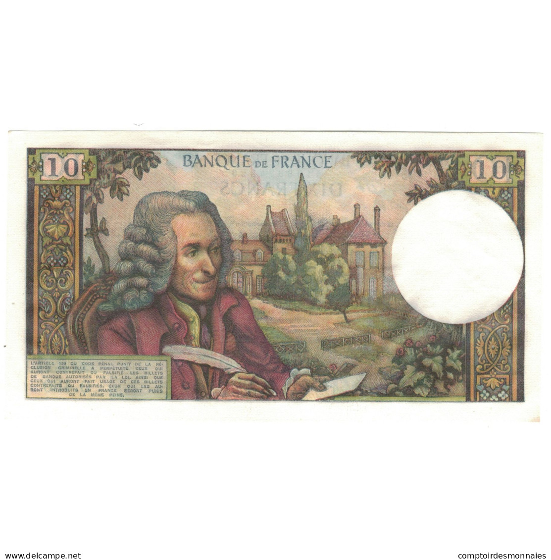 France, 10 Francs, O.480, SPL, Fayette:62.37, KM:147c - 10 F 1963-1973 ''Voltaire''