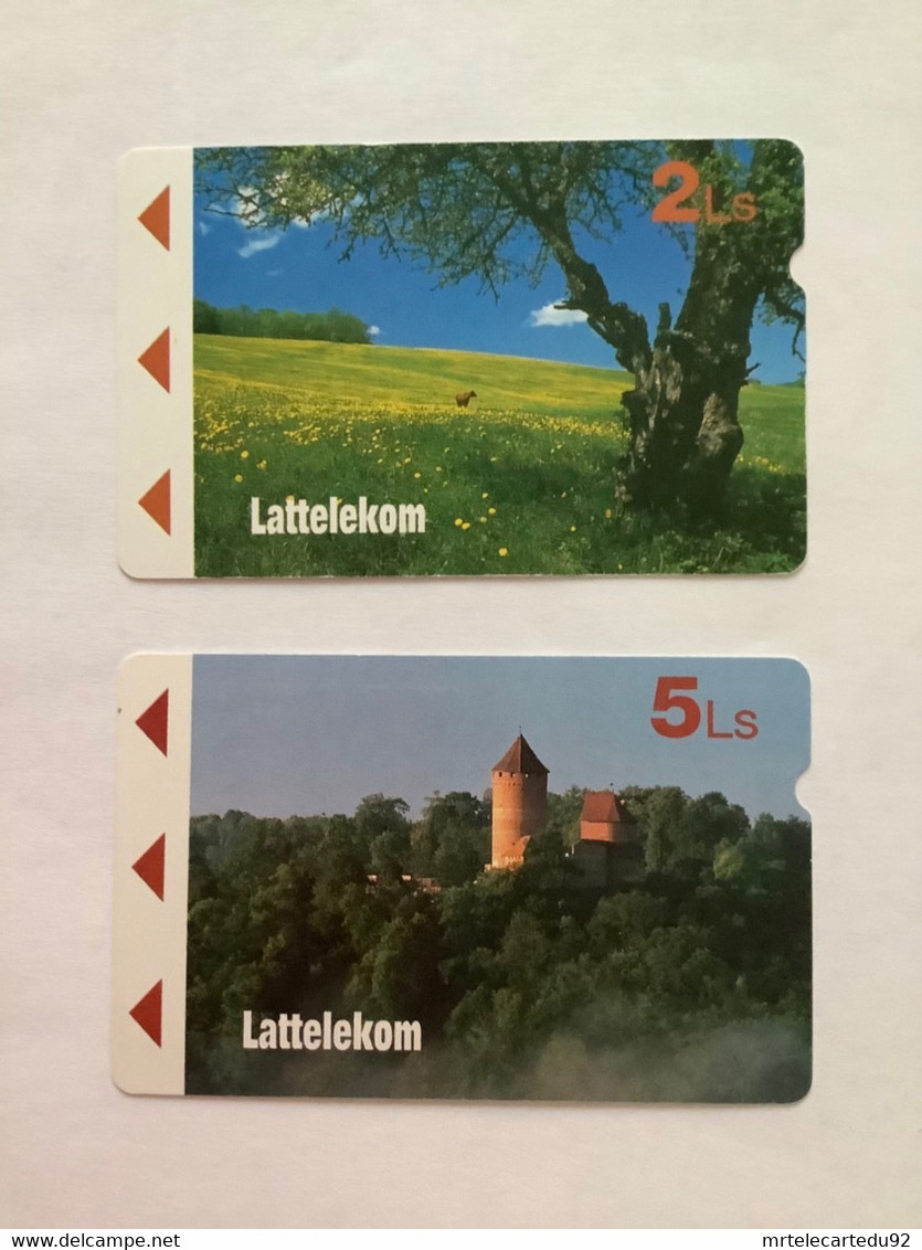2 Cartes De Lettonie  ( Utilisée ). - Letonia