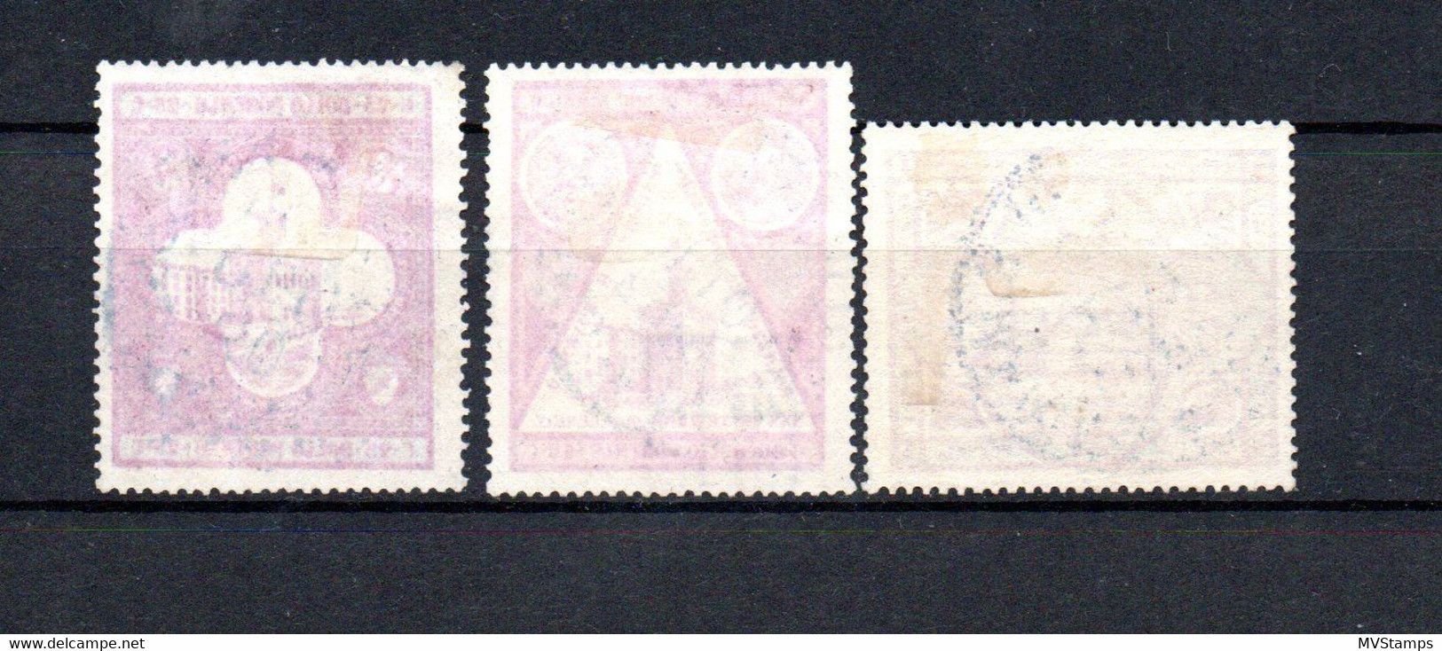 San Marino 1894 Set Gouvernement Building Stamps (Michel 23/25) Nice Used - Gebraucht