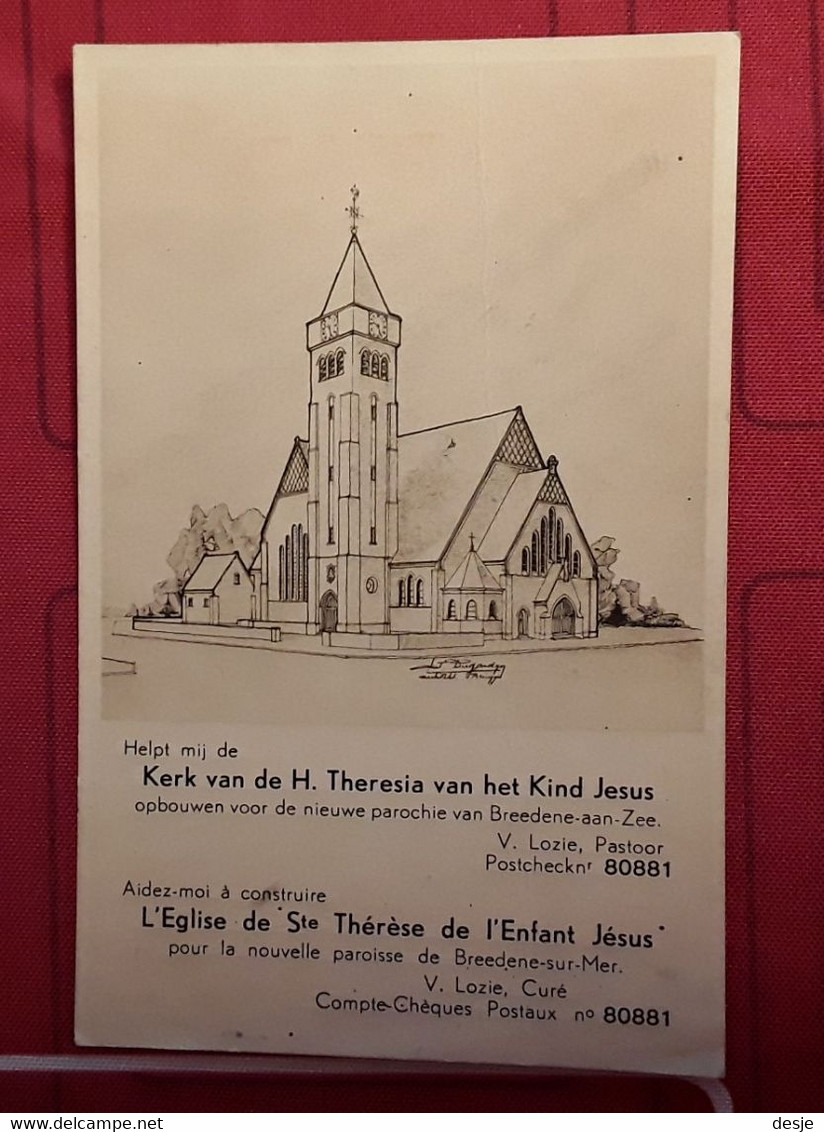 Bredene Plan Kerk Van De H. Theresia Van Het Kind Jezus - Meise