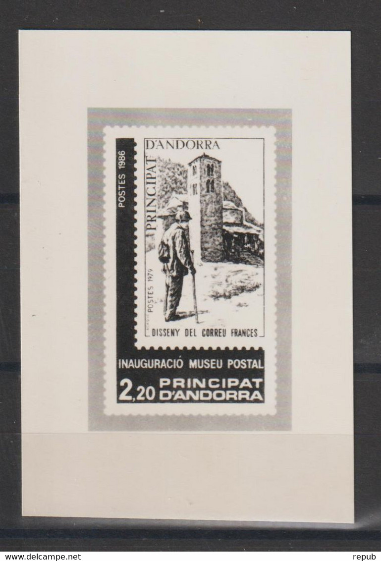 Andorre 1986 épreuve Photo Inauguration Du Musée Postal 345 - Covers & Documents