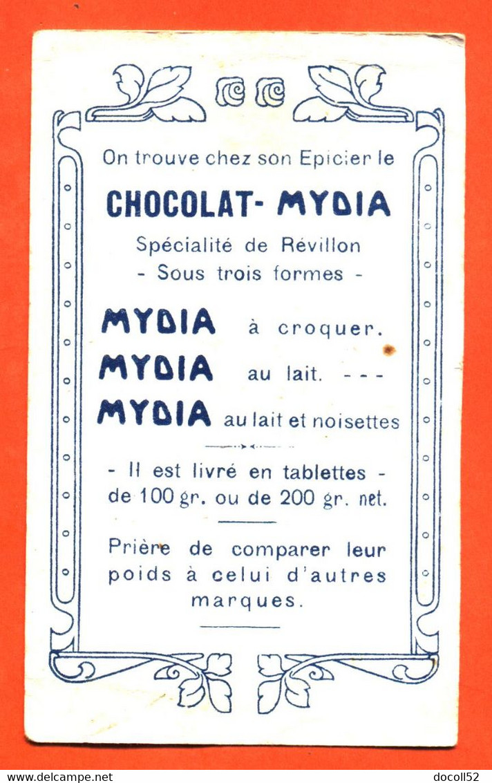 Chromo Chocolat Révillon Mydia " Le Clown Culbuteur " Jeu - Poupée " 2 Scans - Revillon