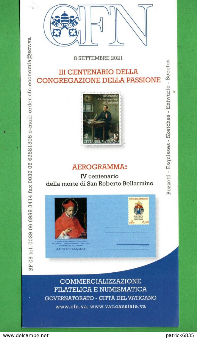 VATICANO - 2021 - Bollettino Ufficiale - CONGRGAZIONE Della PASSIONE -  08/09/2021. - Covers & Documents