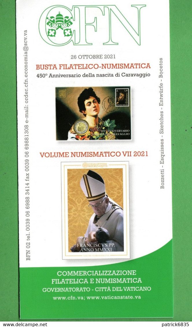 VATICANO - 2021 - Bollettino Ufficiale - Busta Filatelica-Volume Numismatico -  26/10/2021. - Storia Postale