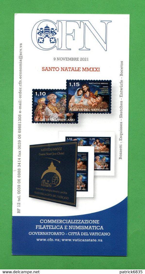 VATICANO - 2021 - SANTO NATALE -  09/11/2021. - Storia Postale