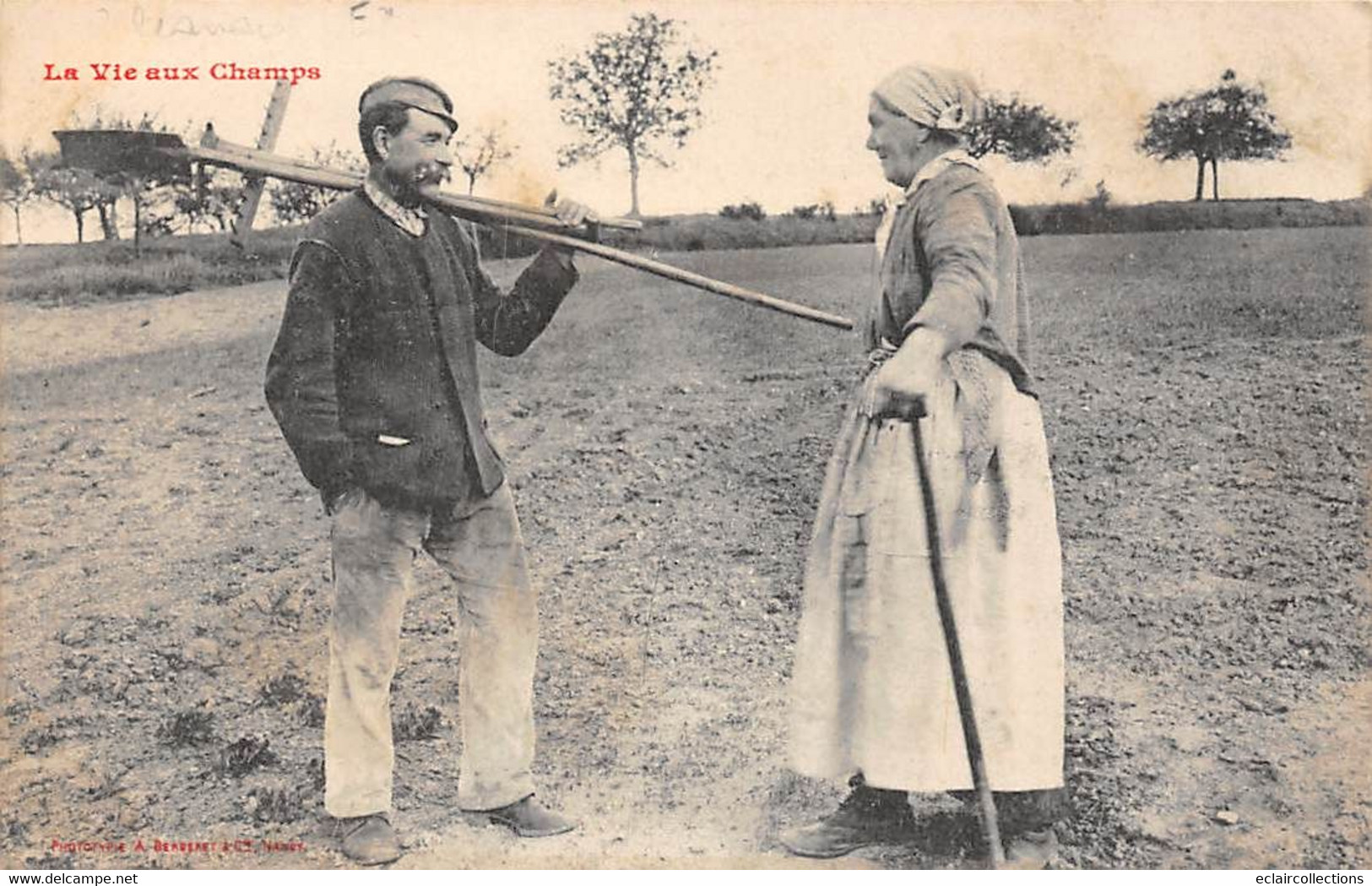 En Sologne Ou Gatinais     45     La Vie Aux Champs. Un Couple D'agriculteur   ( Molle)       (voir Scan) - Autres & Non Classés