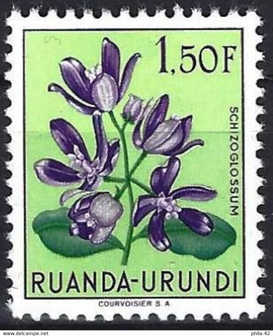 Ruanda-Urundi 1953 - Mi 143 - YT 187 ( Flowers ) MNG - Unused Stamps