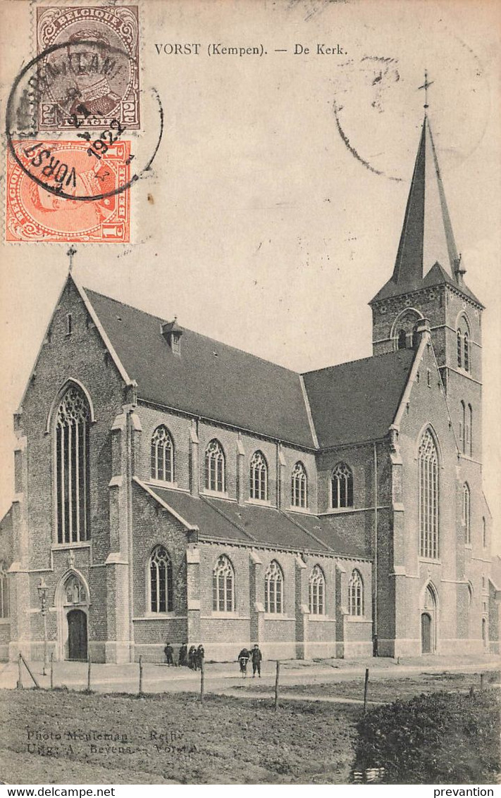 VORST (KEMPEN) - De KERK - Carte Circulé En 1922 - Laakdal