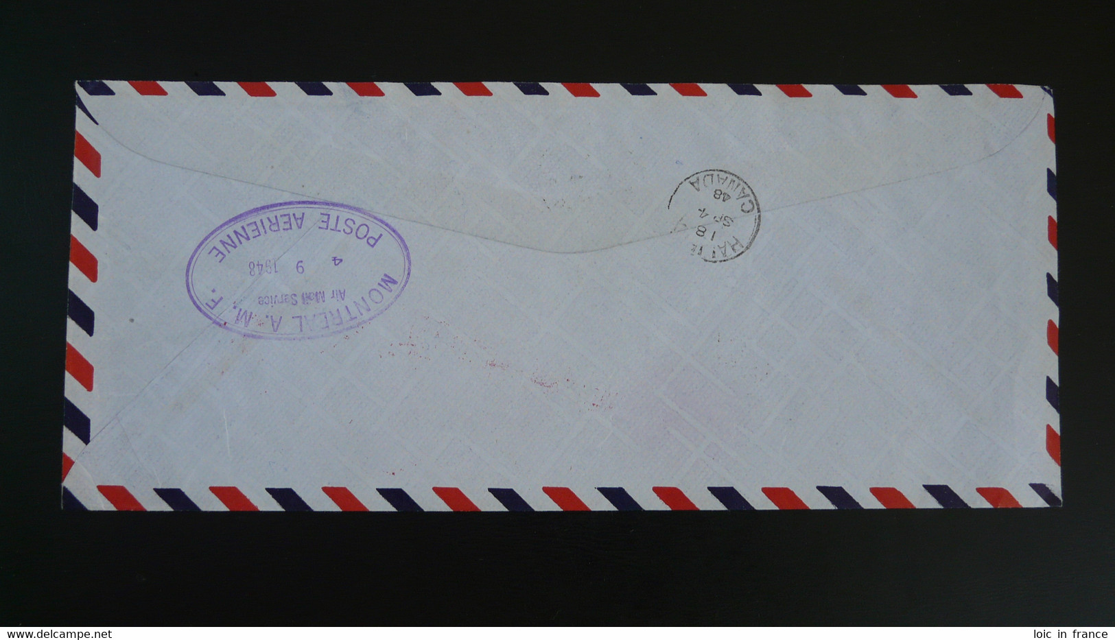 Lettre Recommandée Premier Vol First Flight Cover Saint Pierre Et Miquelon USA Canada 1948 - Cartas & Documentos
