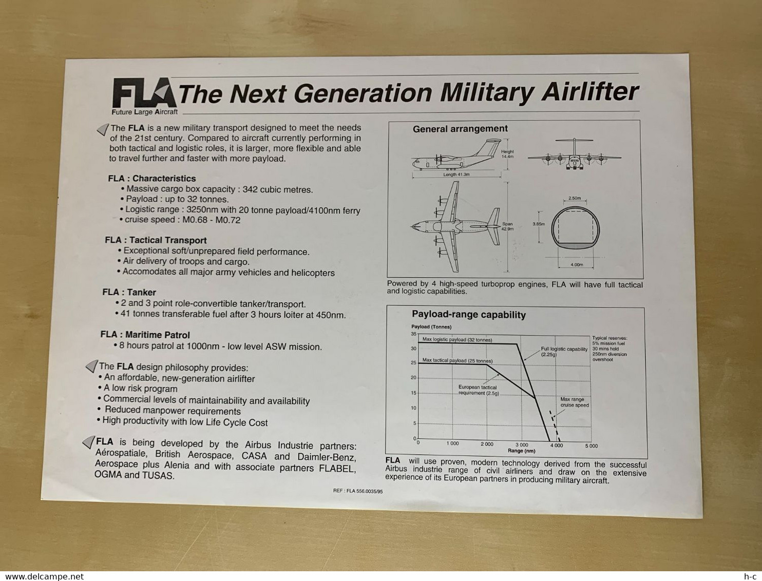 Aircraft / Avion Manufacturer Publicity Sheet - The Next Generation Military Airlifter - Publicités