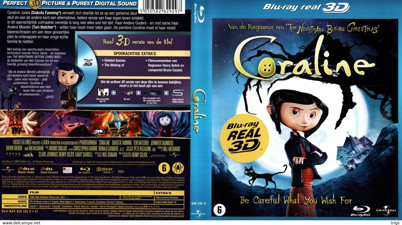 BLUE RAY - Coraline - Dibujos Animados