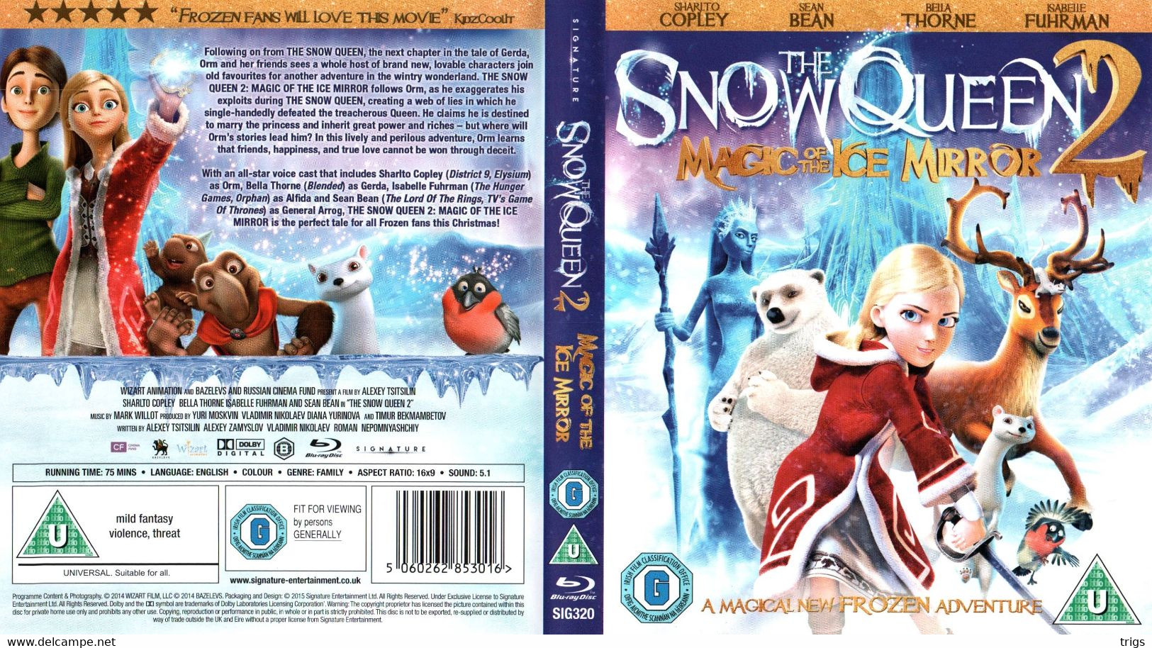 BLUE RAY - The Snow Queen 2: Magic Of The Ice Mirror - Cartoons