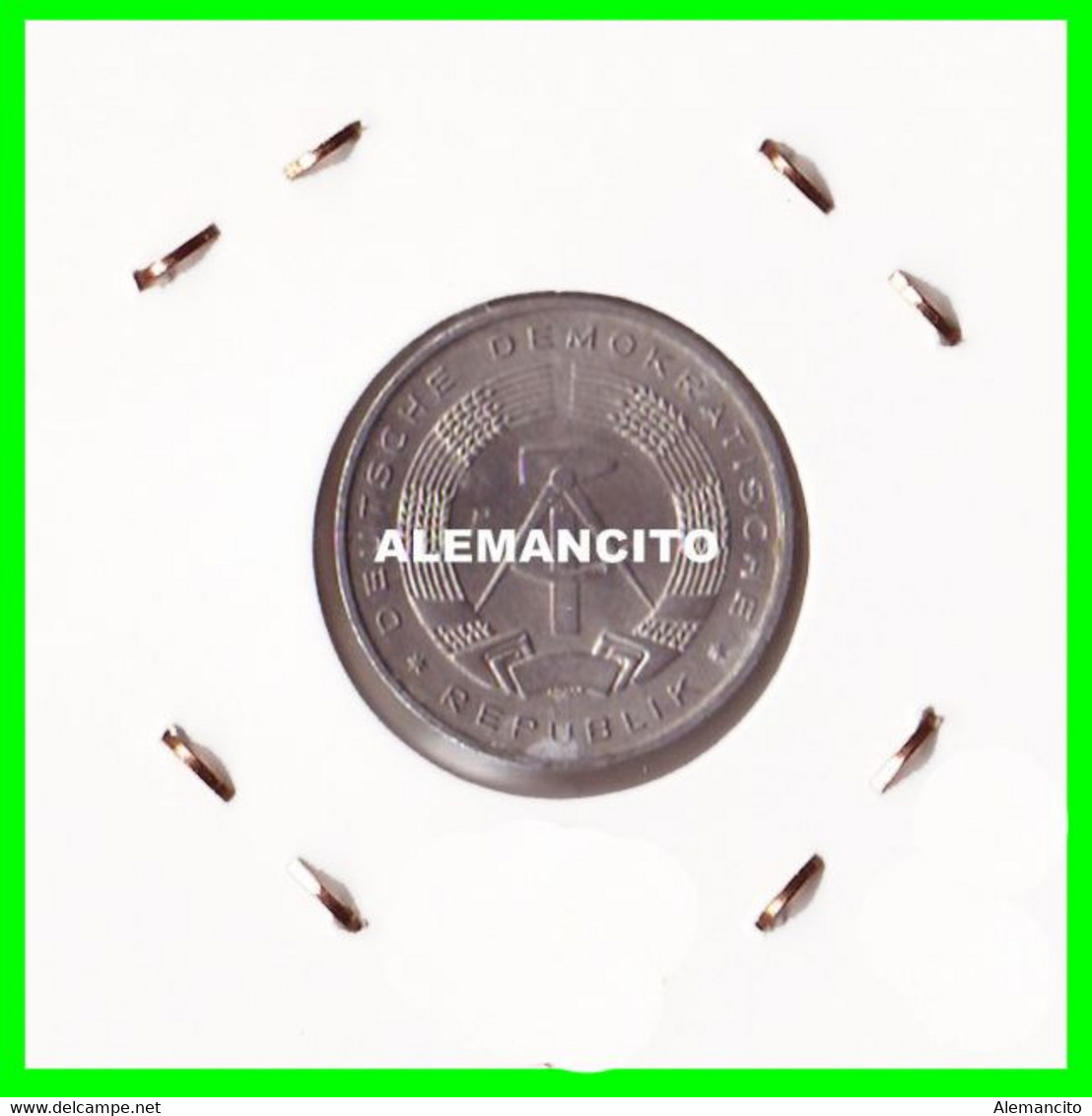 ( GERMANY ) AÑO 1989 REPUBLICA DEMOCRATICA DE ALEMANIA ( DDR ) MONEDAS DE 10 PFENNING  CECA-A MONEDA DE 21 Mm. ALUMINIO - 10 Pfennig