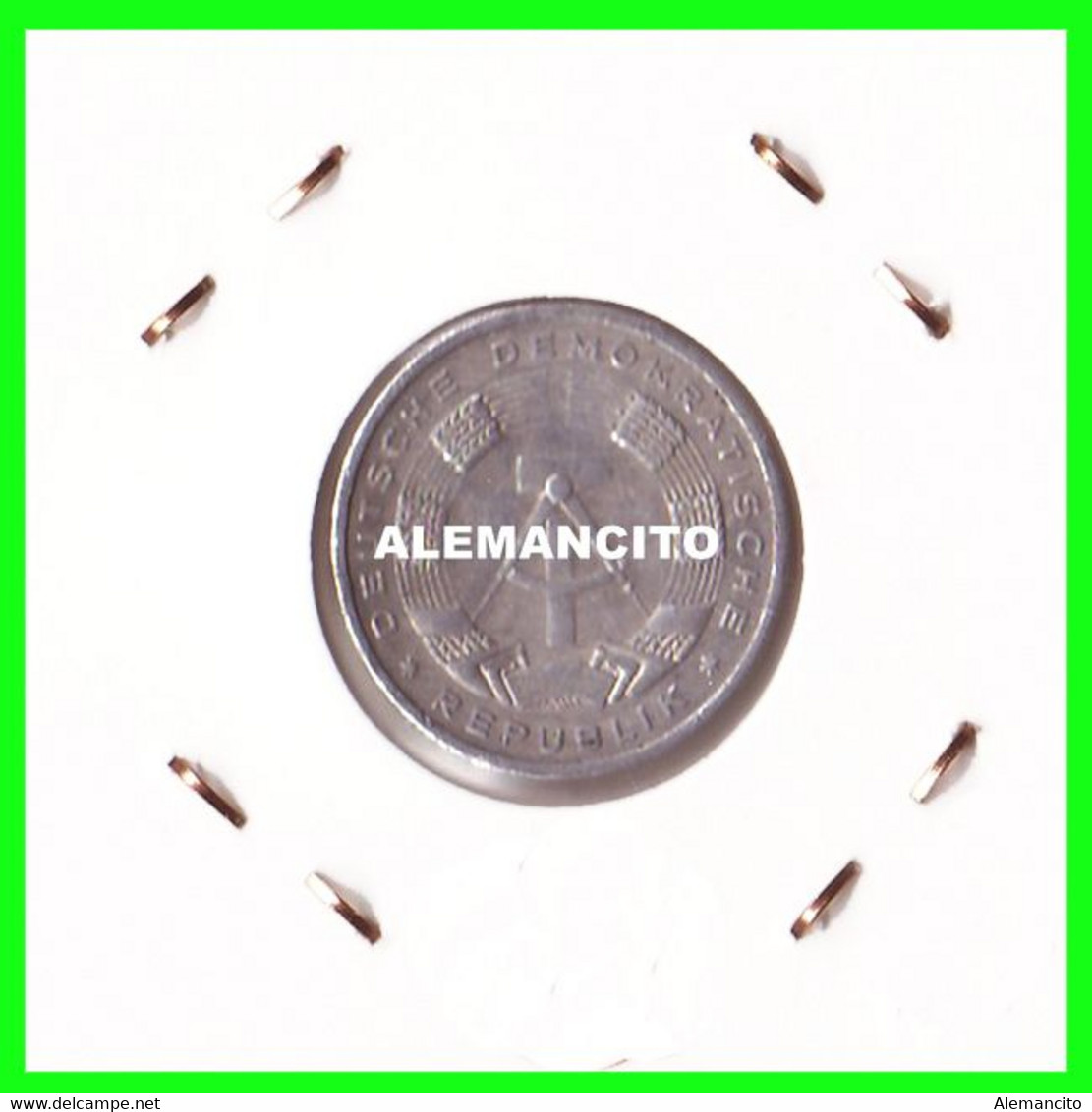 ( GERMANY ) AÑO 1986 REPUBLICA DEMOCRATICA DE ALEMANIA ( DDR ) MONEDAS DE 10 PFENNING  CECA-A MONEDA DE 21 Mm. ALUMINIO - 10 Pfennig