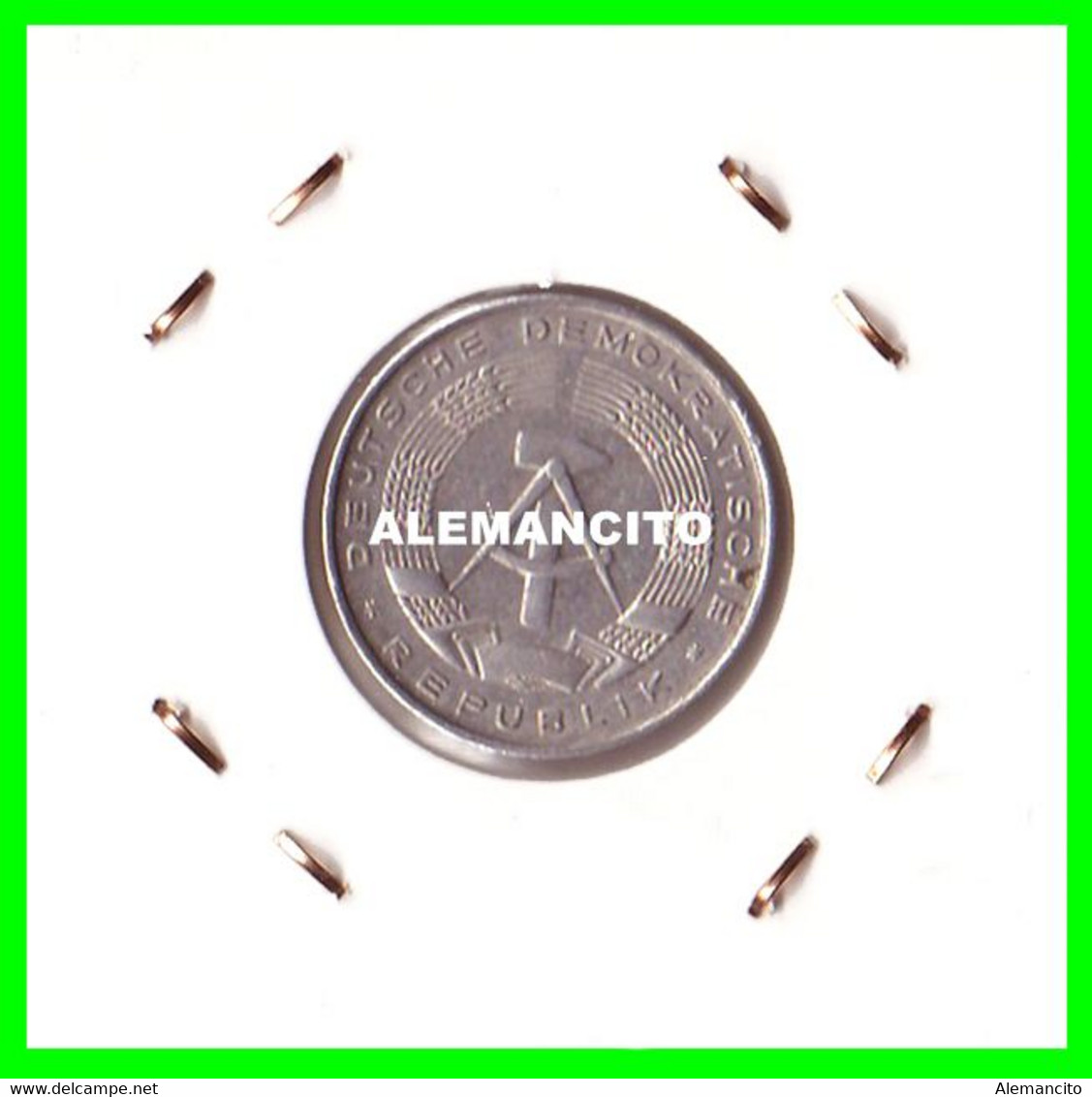 ( GERMANY ) AÑO 1982 REPUBLICA DEMOCRATICA DE ALEMANIA ( DDR ) MONEDAS DE 10 PFENNING  CECA-A MONEDA DE 21 Mm. ALUMINIO - 10 Pfennig