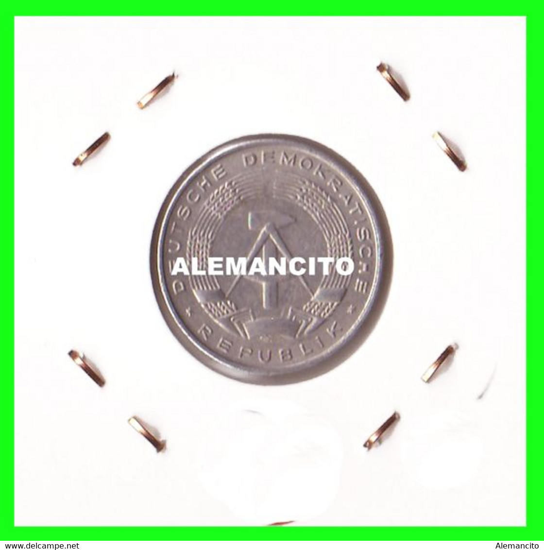 ( GERMANY ) AÑO 1978 REPUBLICA DEMOCRATICA DE ALEMANIA ( DDR ) MONEDAS DE 10 PFENNING  CECA-A MONEDA DE 21 Mm. ALUMINIO - 10 Pfennig