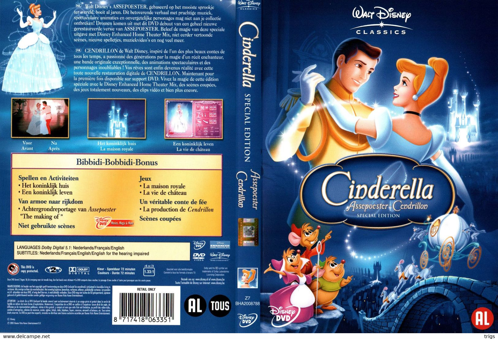 DVD - Cinderella - Cartoons