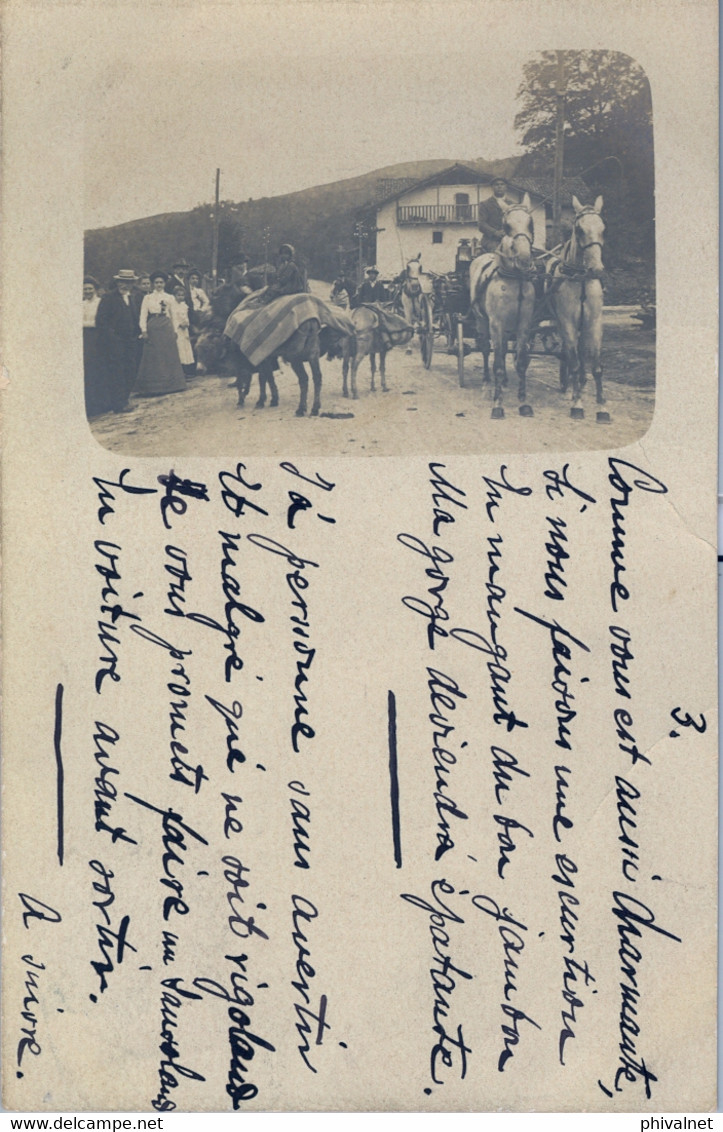 1901 FRANCIA , T. P. FOTOGRAFICA , SOCIETE LUMIERE - LYON , CABALLOS , HORSES , CARRUAJES , CARROS - Photos