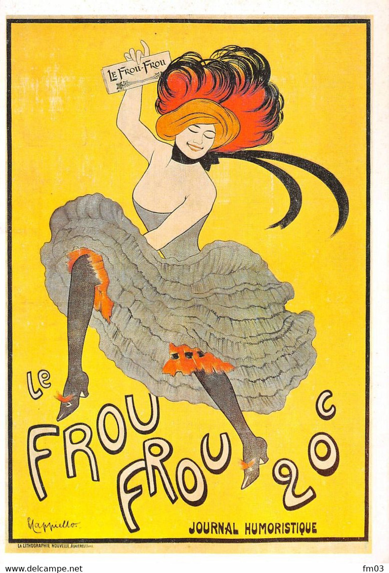 Le Frou Frou Journal Humoristique Asnières Publicité Femme Lingerie Illustrateur Cappiello - Cappiello