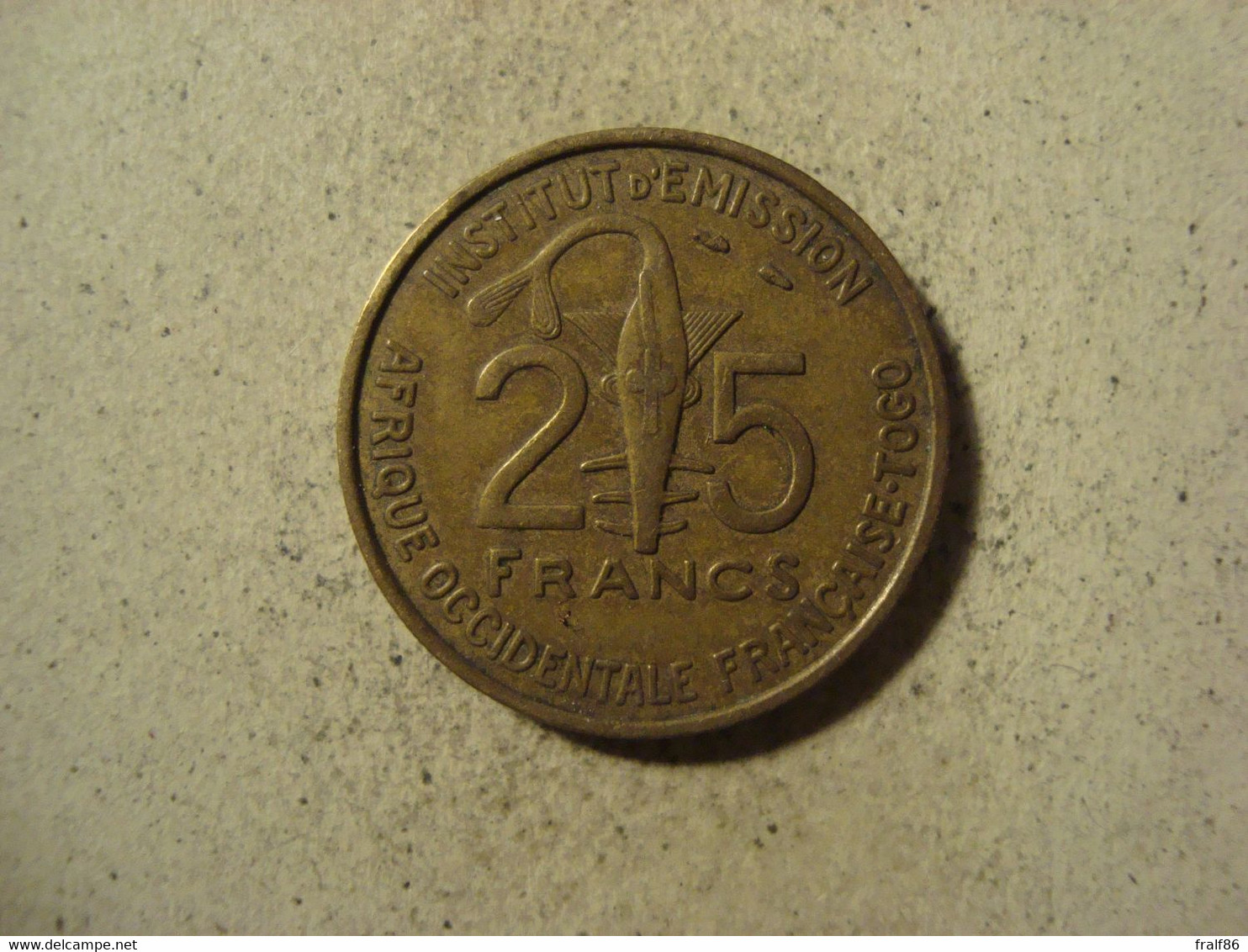 MONNAIE TOGO 25 FRANCS 1957 - Togo