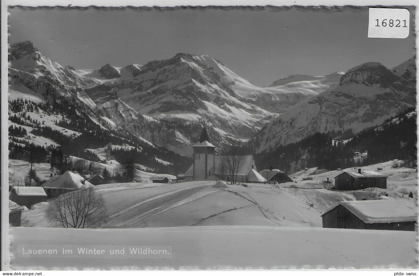 Lauenen Im Winter Und Wildhorn En Hiver - Lauenen