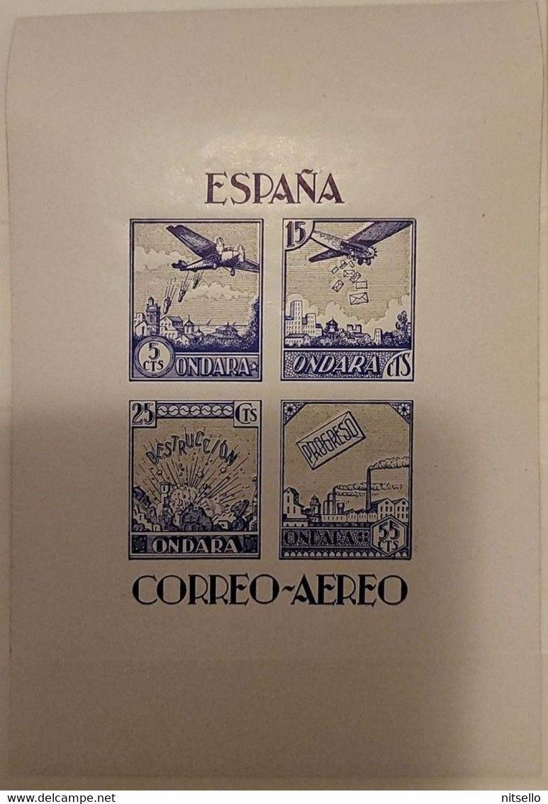 LOTE 2112E   // (C710)  GUERRA CIVIL ESPAÑOLA - ONDARA - Emissioni Repubblicane