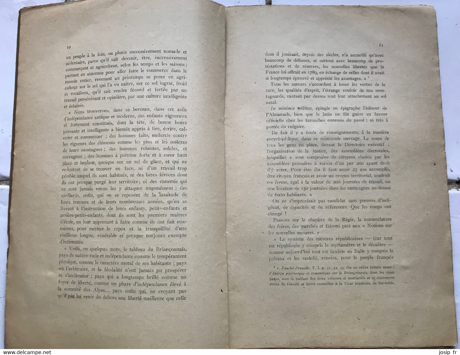 HAUTES-ALPES: AUTOUR D'UN ALMANACH DE L'AN VIII- QUELQUES DOCS ET RÉFLEXIONS SUR LA RÉVOLUTION EN HAUTES-ALPES (1930) - Alpes - Pays-de-Savoie