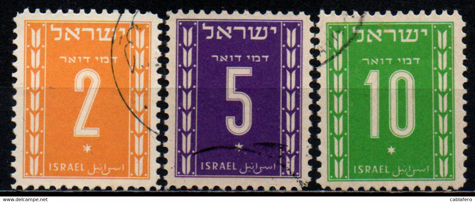ISRAELE - 1949 - Numeral - USATI - Timbres-taxe