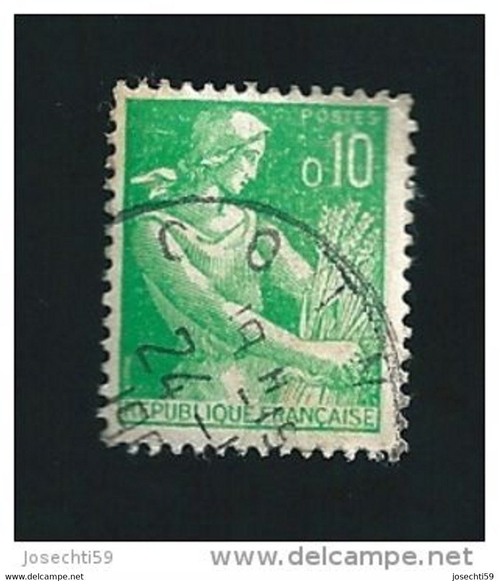 N° 1231  Moissonneuse, 0.10 Frs Timbre   France  1960-1961 - 1957-1959 Reaper