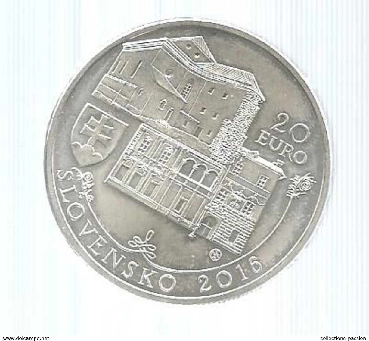 JC, Monnaie , SLOVAQUIE , 20 Euro, SLOVENSKO, PAMIATKOVA REZERVACIA BANSKA BYSTRICA, 2016 , Frais Fr 2.95 E - Eslovaquia