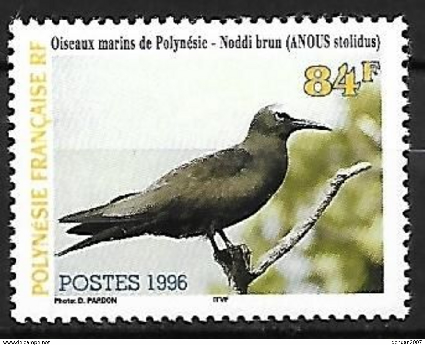 French Polynesia - MNH ** 1996 :     Brown Noddy  -  Anous Stolidus - Mouettes