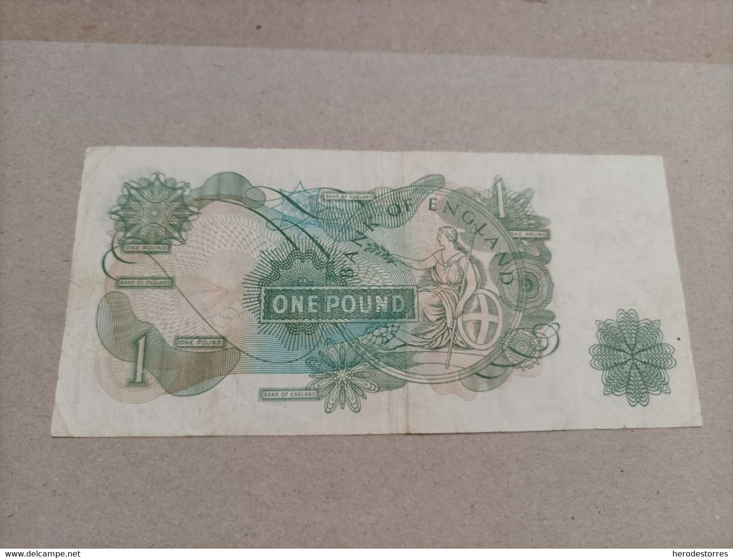 Billete De Inglaterra De 1 Pound - 1 Pond