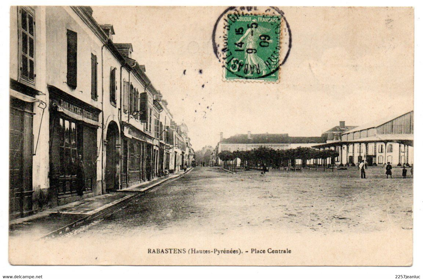 CPA 65 - Rabastens De Bigorre 1909 Place Centrale - Rabastens De Bigorre