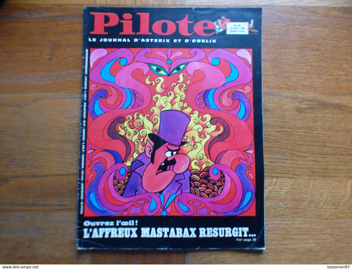 PILOTE N° 458 PILOTORAMA LES LEGIONS D'HONNEUR + LOCHES (4p) + PUB DARGAUD LA DILIGENCE + PUB TINTIN VOL 714 POUR SYDNEY - Pilote