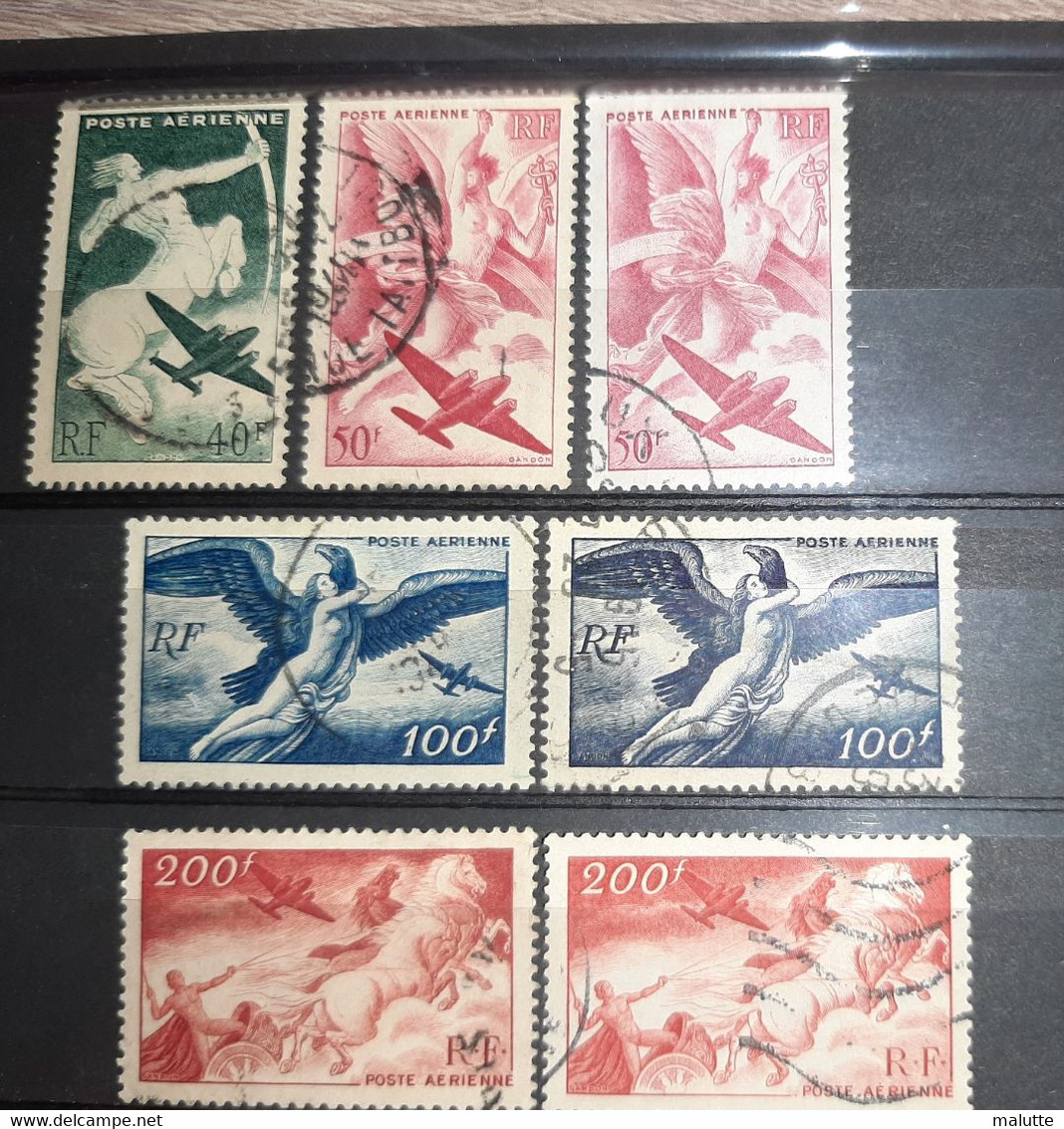 France PA YT 16 à 18, 18a, 19 - Used Stamps