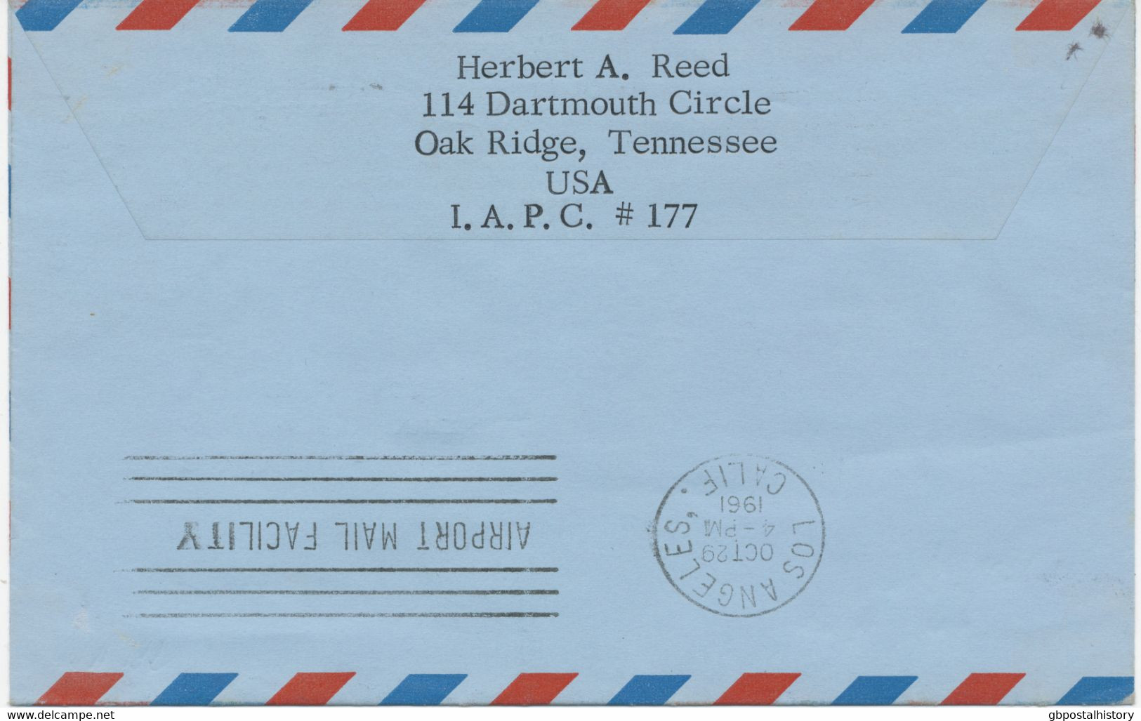 USA 1961, Very Rare Superb First Flight A.M. 8 - First Jet Air Mail Service "Orlando, Florida - Los Angeles, California" - 3c. 1961-... Lettres