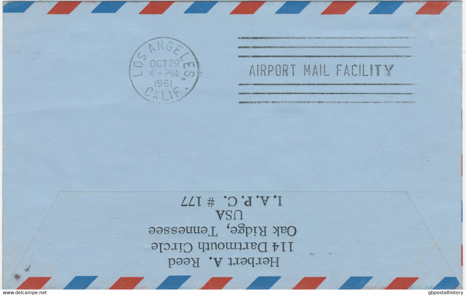 USA 1961, Very Rare Superb First Flight A.M. 8 - First Jet Air Mail Service "Orlando, Florida - Los Angeles, California" - 3c. 1961-... Lettres