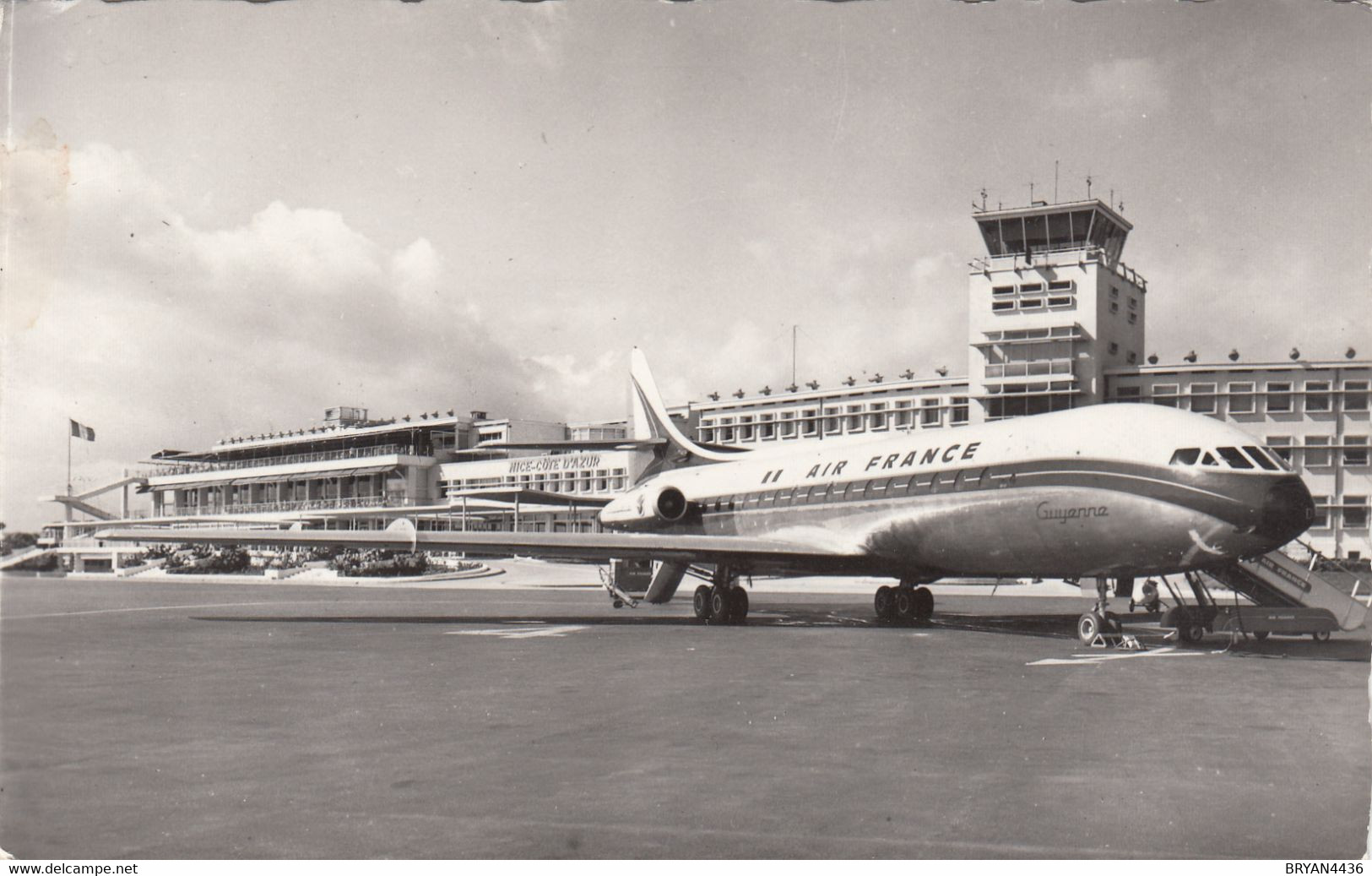 06 - NICE - ALPES MARITIMES - AEROPORT  " LA CARAVELLE "- VOIR DEUX SCANS - Luftfahrt - Flughafen