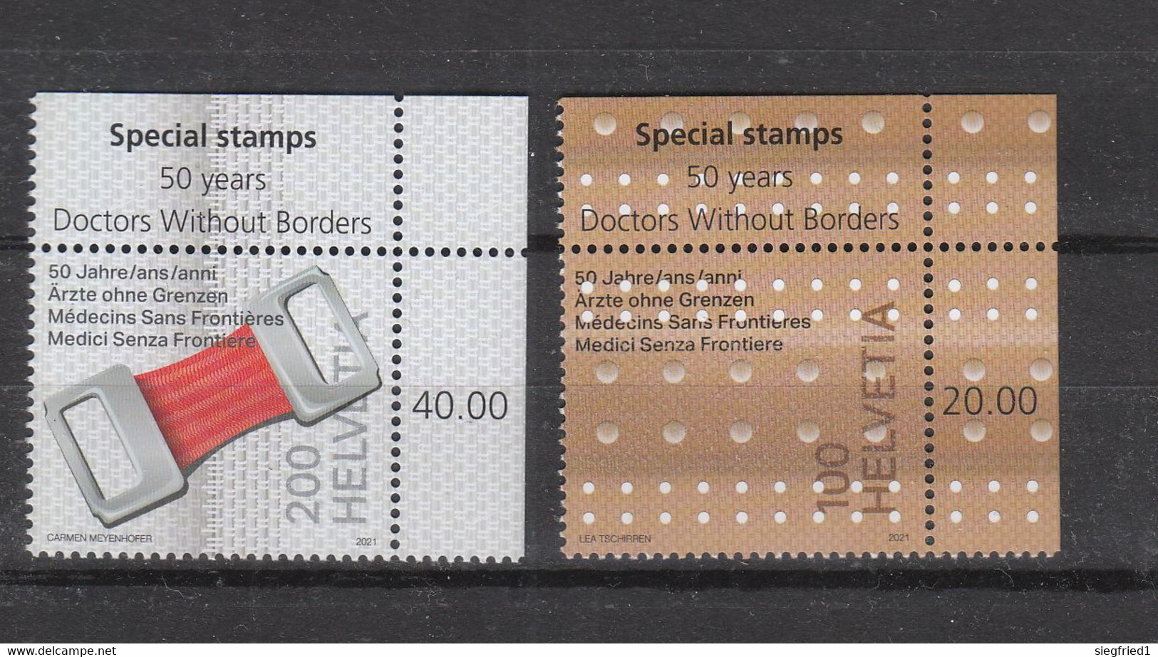 Schweiz  **    50 Jahre Ärzte Ohne Grenzen   Neuausgabe  11.11.2021 Postpreis 3,00 CHF - Unused Stamps