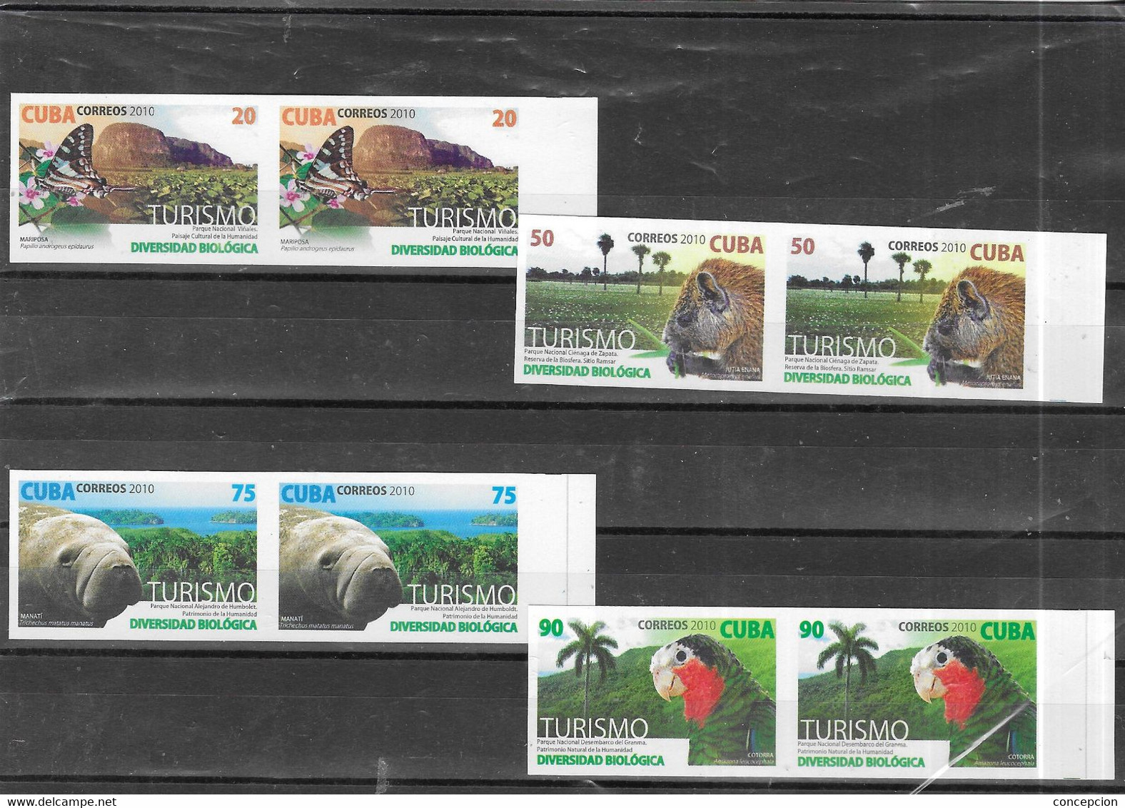 CUBA Nº  4887 AL 4890 DOS SERIES SIN DENTAR - Ongetande, Proeven & Plaatfouten