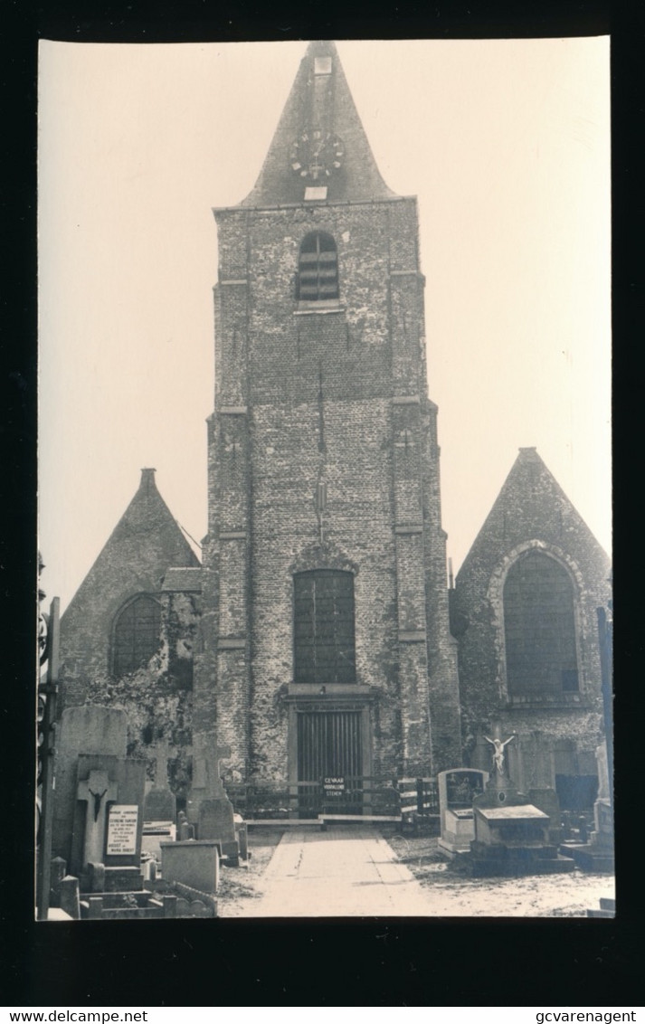 OOSTWINKEL  FOTO  12 X 7.5 CM     KERK - Zomergem