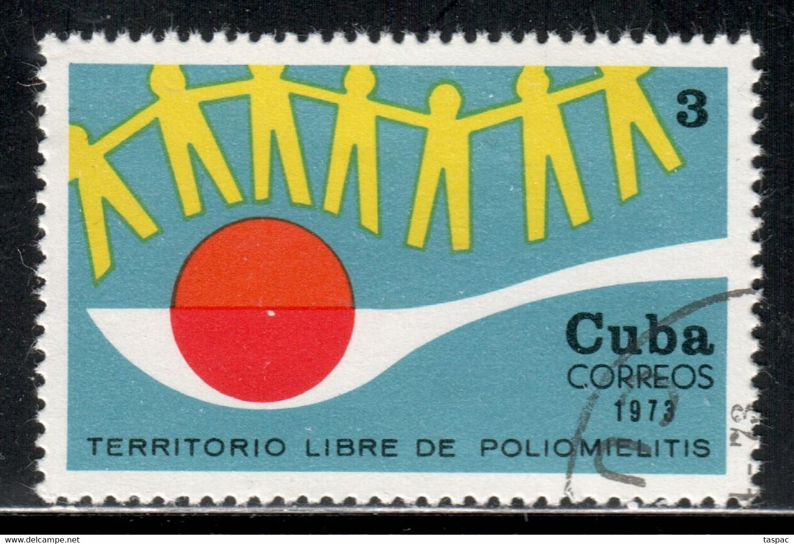 Cuba 1973 Mi# 1863 Used - Anti-Polio Campaign - Milieuvervuiling