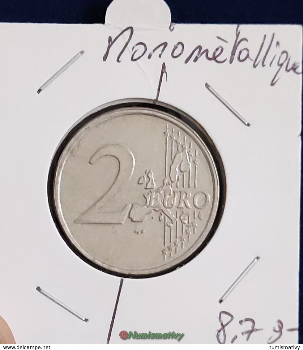 Essai Fauté 2 Euro Monometallique Pays-Bas 2000 Désaxée Erreur € - Variétés Et Curiosités