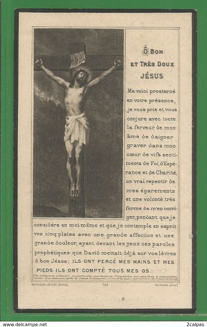 Souvenir Mortuaire Avec Photo : Mort Pour La France A Verdun En 1916 - Eugène Poiron De La Bernardière Vendée Guerre - Santini