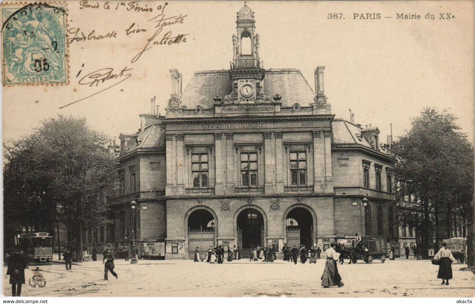 CPA PARIS 20e Le Mairie (34382) - Arrondissement: 20