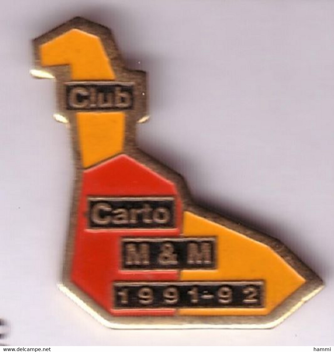 D128 Pin's Cartes Carte Tarot Belote CLUB CARTO M&M à Lunéville Département Meurthe Moselle Achat Immédiat - Jeux