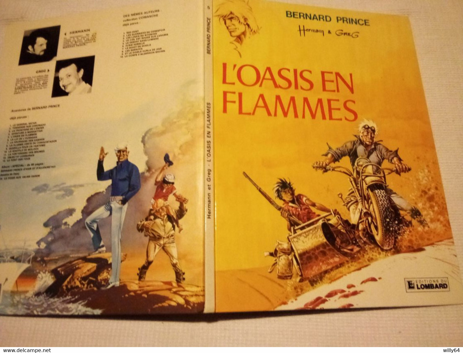 BERNARD PRINCE   " L'oasis En Flammes"  T5  1984  LE LOMBARD   Comme Neuve - Bruno Brazil