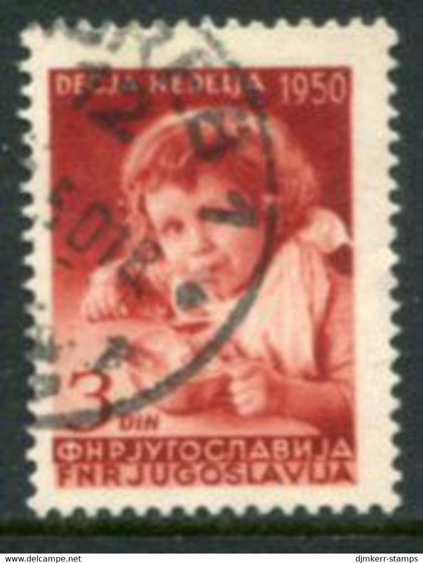 YUGOSLAVIA 1950 Children's Week Used.  Michel 609 - Gebruikt